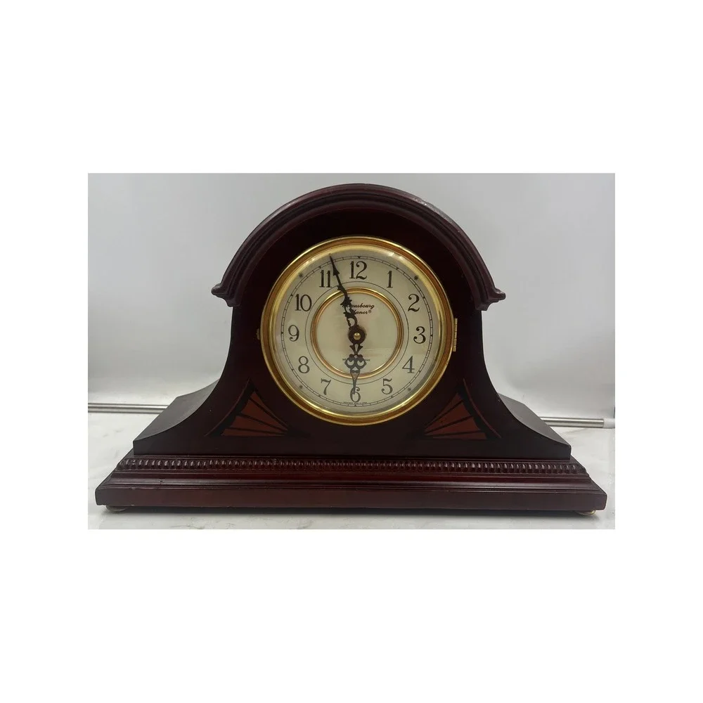 Frausbourg Manor Mantel Clock Wood Westminster Chime Quartz Japanese Movement